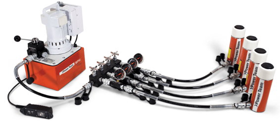 4-point jacking system